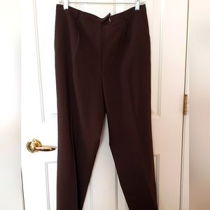Chocolate brown wool pants 12